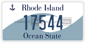 17544 license plate in Rhode Island