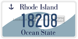 18208 license plate in Rhode Island