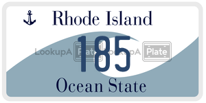 185  license plate in RI
