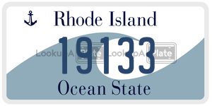 19133 license plate in Rhode Island