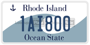 1AI800 license plate in Rhode Island