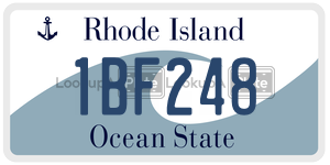1BF248  license plate in RI