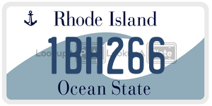 1BH266  license plate in RI