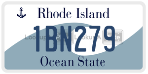 1BN279  license plate in RI