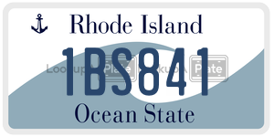 1BS841  license plate in RI