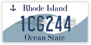 1CG244  license plate in RI