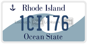 1CI176  license plate in RI