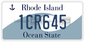 1CR645 license plate in Rhode Island