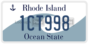1CT998 license plate in Rhode Island