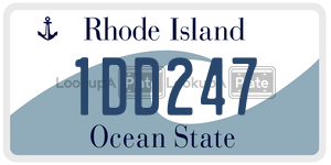1DD247 license plate in Rhode Island