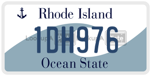 1DH976 license plate in Rhode Island