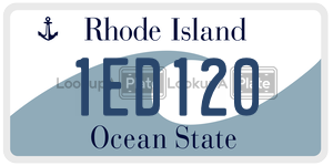 1ED120  license plate in RI