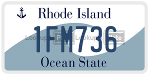 1FM736 license plate in Rhode Island