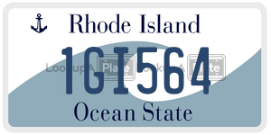 1GI564 license plate in Rhode Island