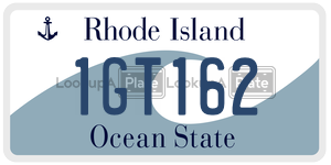 1GT162 license plate in Rhode Island