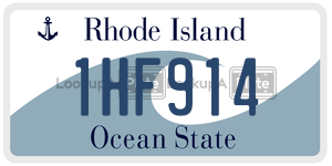 1HF914 license plate in Rhode Island