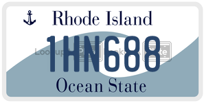 1HN688 license plate in Rhode Island