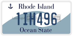 1IH496  license plate in RI