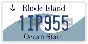 1IP955 license plate in Rhode Island