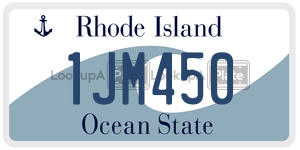 1JM450  license plate in RI