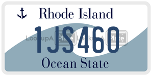 1JS460  license plate in RI