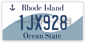1JX928  license plate in RI