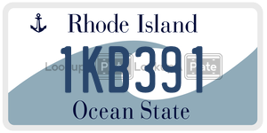 1KB391 license plate in Rhode Island