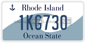 1KG730 license plate in Rhode Island