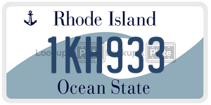 1KH933 license plate in Rhode Island