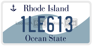 1LE613 license plate in Rhode Island