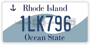 1LK796  license plate in RI