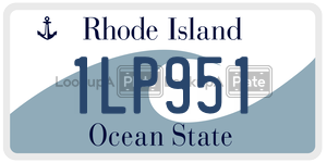 1LP951  license plate in RI