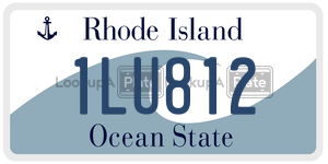 1LU812 license plate in Rhode Island