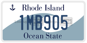 1MB905  license plate in RI