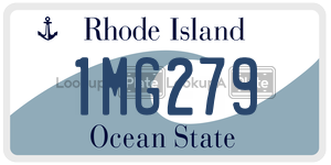 1MG279  license plate in RI