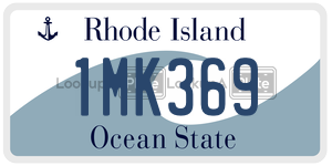 1MK369  license plate in RI