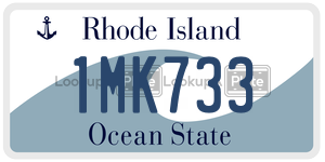 1MK733 license plate in Rhode Island