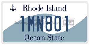 1MN801  license plate in RI