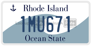 1MU671 license plate in Rhode Island