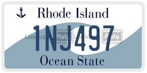 1NJ497  license plate in RI