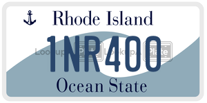 1NR400  license plate in RI
