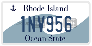 1NV956 license plate in Rhode Island