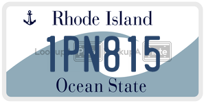 1PN815  license plate in RI