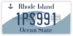 1PS991 license plate in Rhode Island