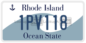1PV118 license plate in Rhode Island