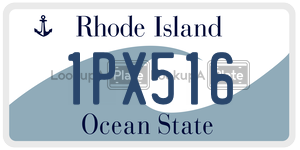 1PX516  license plate in RI