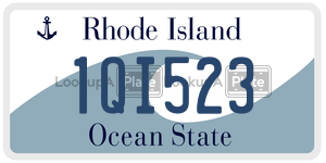 1QI523 license plate in Rhode Island