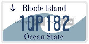 1QP182 license plate in Rhode Island