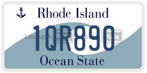1QR890 license plate in Rhode Island