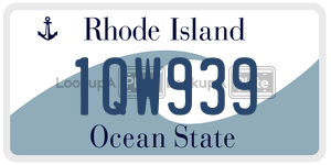 1QW939 license plate in Rhode Island
